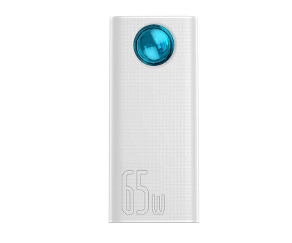 Powerbank Baseus Amblight 30000mAh, 4xUSB, USB-C, 65W (biały)
